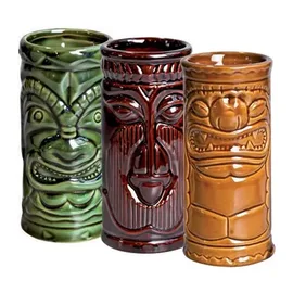 Σετ Κούπες TIKI 250ml (3 τεμ) | Γυάλινα Ποτήρια στο coffeetales