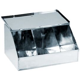 Καφεκούτι Inox 3 Θέσεων Γίγας 33x23x17cm | Κουτιά & Δοχεία Οργάνωσης στο coffeetales