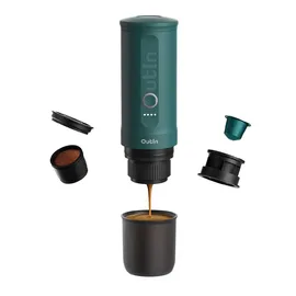 OutIn Nano Επαναφορτιζόμενη - Μηχανή Χειρός Espresso για αλεσμένο + κάψουλες NS OutIn Teal | Συσκευές Εκχύλισης Καφέ στο coffeetales
