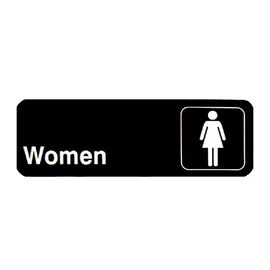 Πινακίδα WC "WOMEN"αυτοκόλλητη PG 7.5x23cm | Σήμανση στο coffeetales