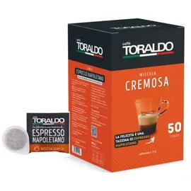 Ταμπλέτες Toraldo Cremosa 50τεμ. | Ταμπλέτες Χάρτινες Espresso E.S.E. στο coffeetales