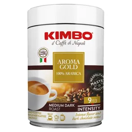 Καφές Espresso Kimbo Aroma Gold 100% Arabica Tin 250g Αλεσμένος | Αλεσμένος στο coffeetales