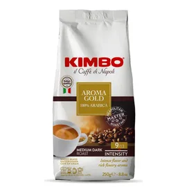 Καφές Espresso Kimbo Aroma Gold 100%Arabica 250g Σπυρί | Κόκκοι στο coffeetales