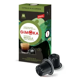 Κάψουλες Gimoka Espresso Brasile 10τεμ. Συμβατές Nespresso | Nespresso Κάψουλες Συμβατές στο coffeetales