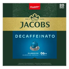 Κάψουλες Jacobs Decaffeinato Classico 20τεμ. Συμβατές Nespresso | Nespresso Κάψουλες Συμβατές στο coffeetales