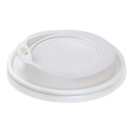 Καπάκι Πιπίλα Λευκή 90mm (12-16oz),100 τμχ | Ποτήρια & Καπάκια στο coffeetales