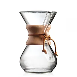 Chemex CM-6A Classic - Καφετιέρα Drip γυάλινη 6 φλιτζάνια | Συσκευές Εκχύλισης Καφέ στο coffeetales