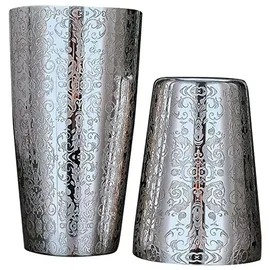 Shaker Tin on Tin Deluxe σκαλιστό με Σχέδιο 820ml | Σέικερ & Αφροσυλλέκτες στο coffeetales