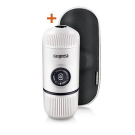 Wacaco Nanopresso Elements Chill White - Μηχανή Χειρός Espresso για αλεσμένο Με Θήκη Άσπρο Χρώμα | Συσκευές Εκχύλισης Καφέ στο coffeetales