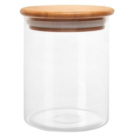 Βάζο Γυάλινο με μπαμπού καπάκι 500ml | Δοχεία Αποθήκευσης Καφέ στο coffeetales