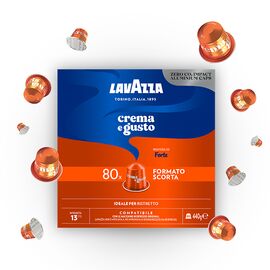 Κάψουλες Lavazza Espresso Crema&Gusto Forte Συμβατές Nespresso 80τεμ. | Nespresso Κάψουλες Συμβατές στο coffeetales