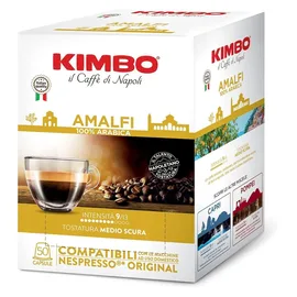 Κάψουλες Kimbo Amalfi 100% Ar. 50τεμ. Συμβατές Nespresso | Nespresso Κάψουλες Συμβατές στο coffeetales