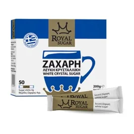 Ζάχαρη Λευκή Sticks Royal 4gr x 50 τεμ. | Ζάχαρη στο coffeetales