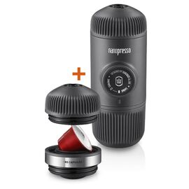 Wacaco Nanopresso + NS Adaptor - Μηχανή Χειρός Αλεσμένου - Nespresso | Συσκευές Εκχύλισης Καφέ στο coffeetales