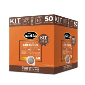 Ταμπλέτες Motta Espresso 50τεμ. κιτ (ποτήρι-ζάχαρη-αναδευτήρας) | Ταμπλέτες Χάρτινες Espresso E.S.E. στο coffeetales