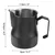 4Bars P307 350 ml - Γαλατιέρα  Inox thick με Δείκτη Μέτρησης Μαύρη | Γαλατιέρες στο coffeetales