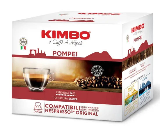 Κάψουλες Kimbo Pompei 100τεμ. Συμβατές Nespresso | Nespresso Κάψουλες Συμβατές στο coffeetales