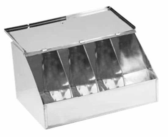 Καφεκούτι-Κουταλοθήκη Inox 4 Θέσεων Γίγας 33x23x17cm | Κουτιά & Δοχεία Οργάνωσης στο coffeetales Καφεκούτι-Κουταλοθήκη Inox 4 Θέσεων Γίγας 33x23x17cm | Κουτιά & Δοχεία Οργάνωσης στο coffeetales