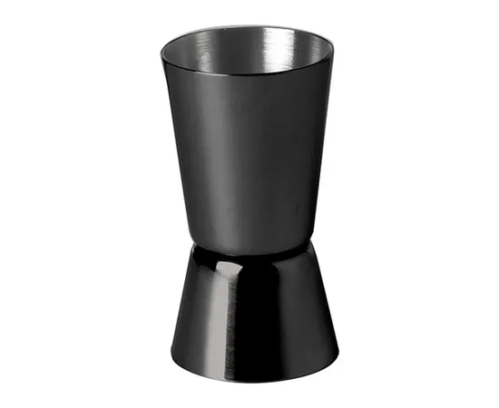 Μεζούρα ποτών μαύρη 25/50ml | Μεζούρες & Jigger στο coffeetales