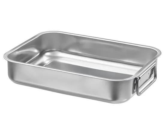 Ταψί φούρνου Inox με χερούλια 42x31cm | Τηγάνια & Ταψιά στο coffeetales