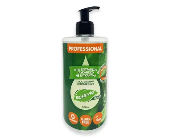 Isostevia Professional Liquid υγρό γλυκαντικό με Stevia 500ml | Υποκατάστατα Ζάχαρης στο coffeetales