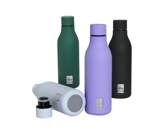 Μπουκάλι Μεταλλικό Θερμός Powder Blue 550ml | Οικολογικά Ποτήρια στο coffeetales