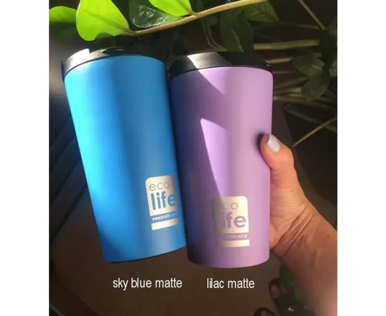 Ποτήρι Θερμός Sky Blue 370ml | Οικολογικά Ποτήρια στο coffeetales