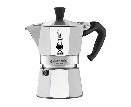 Bialetti Moka Express - Μπρίκι espresso ασημί 3 cups | Συσκευές Εκχύλισης Καφέ στο coffeetales