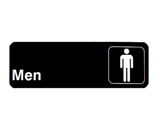 Πινακίδα WC "MEN"αυτοκόλλητη PG 7.5x23cm | Σήμανση στο coffeetales