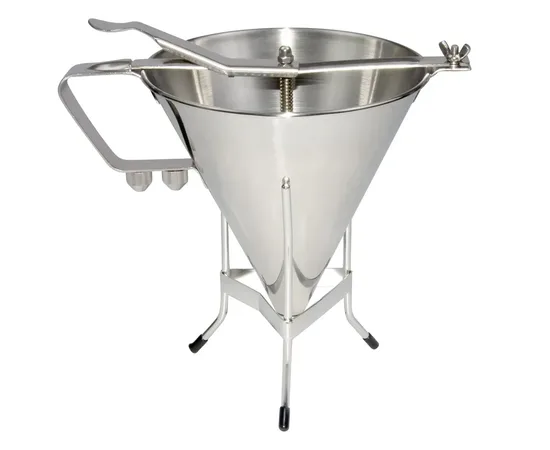 Δοσομετρητής Inox 1,5Lt  με Βάση & 3 Μύτες Κορνέ | Εργαλεία Κουζίνας στο coffeetales