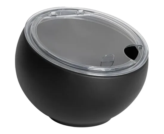 Μπωλ ORB Μάυρο Ματ Φ16.7x12.2cm (990ml) με καπάκι | Μπουφές - Παρουσίαση στο coffeetales