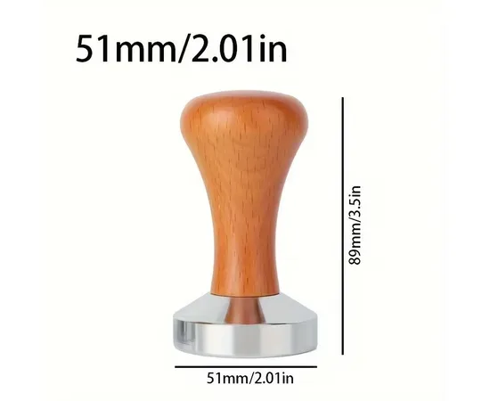 4Bars T104 51 mm - Πατητήρι Καφέ με Ξύλινη Καφέ Λαβή | Πατητήρια στο coffeetales