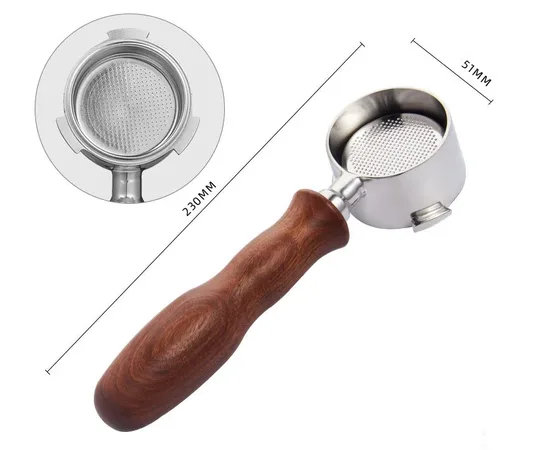 4Bars P103 51mm - Κομμένο κλείστρο (with 3 ears) για Delonghi | Χωνιά & Κλείστρα στο coffeetales