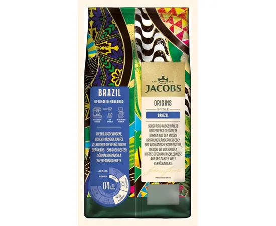 Καφές Espresso Jacobs Origins Brazil Crema 1kg Σπυρί | Κόκκοι στο coffeetales