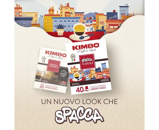 Κάψουλες Kimbo Spacca Napoli 40τεμ.  Συμβατές Nespresso | Nespresso Κάψουλες Συμβατές στο coffeetales