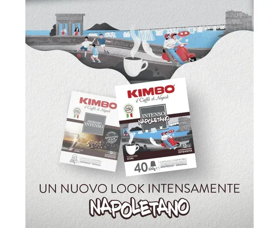 Κάψουλες Kimbo Intenso Napoletano 40τεμ. Συμβατές Nespresso | Nespresso Κάψουλες Συμβατές στο coffeetales