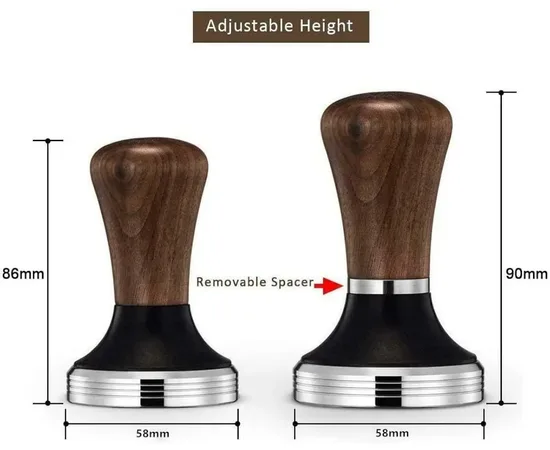 4Bars T812 58 mm - Πατητήρι Καφέ με Ρυθμιζόμενη Ξύλινη Λαβή | Πατητήρια στο coffeetales