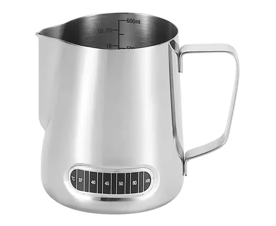 4Bars P601 600 ml - Γαλατιέρα Inox με Ενσωματωμένο Θερμόμετρο | Γαλατιέρες στο coffeetales