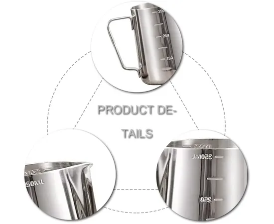4Bars P305 350 ml - Γαλατιέρα Inox με Ένδειξη Εξωτερικά/Εσωτερικά | Γαλατιέρες στο coffeetales