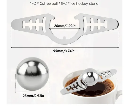 4Bars A807 Ice Ball - Μπάλα Ψύξης Espresso με Βάση | Αξεσουάρ Barista στο coffeetales