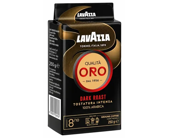 Καφές Espresso Lavazza Qualita Oro Dark Roast 100% Arabica 250g Αλεσμένος | Αλεσμένος στο coffeetales
