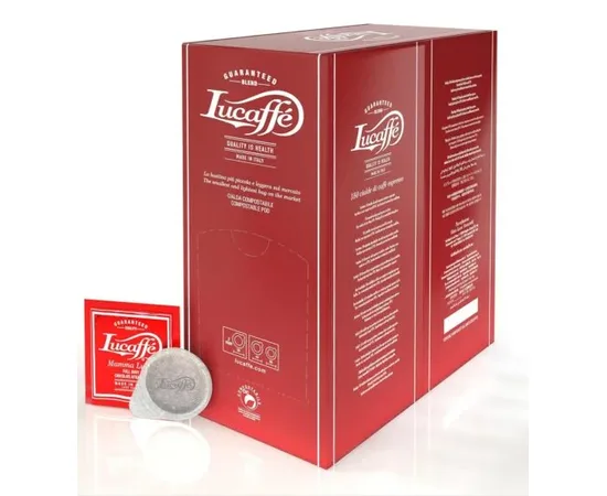 Ταμπλέτες Lucaffe Piccolo e Dolce 150τεμ | Ταμπλέτες Χάρτινες Espresso E.S.E. στο coffeetales