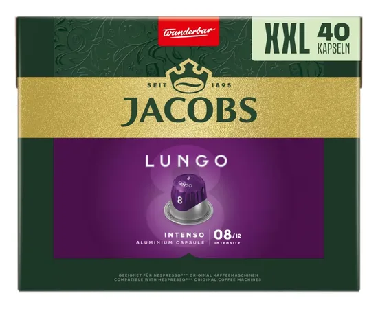 Κάψουλες Jacobs Intenso Lungo 40τεμ. Συμβατές Nespresso | Nespresso Κάψουλες Συμβατές στο coffeetales