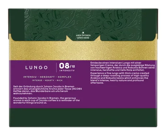 Κάψουλες Jacobs Intenso Lungo 40τεμ. Συμβατές Nespresso | Nespresso Κάψουλες Συμβατές στο coffeetales