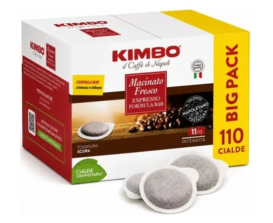 Ταμπλέτες Kimbo Macinato Fresco 110 τεμ. | Ταμπλέτες Χάρτινες Espresso E.S.E. στο coffeetales