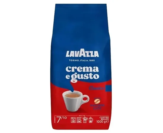 Καφές Espresso Lavazza Crema e Gusto Classico 1kg Σπυρί | Κόκκοι στο coffeetales