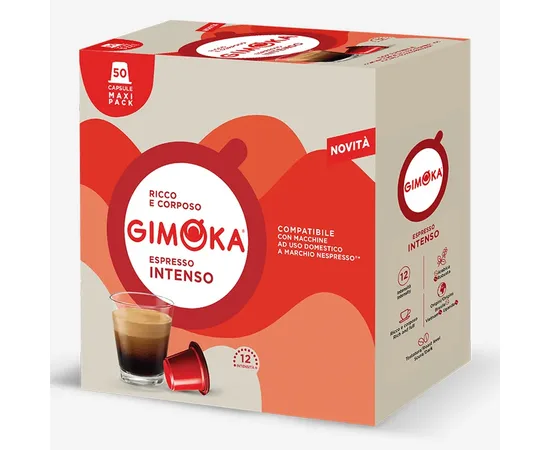 Κάψουλες Gimoka Espresso Intenso 50τεμ. Συμβατές Nespresso | Nespresso Κάψουλες Συμβατές στο coffeetales