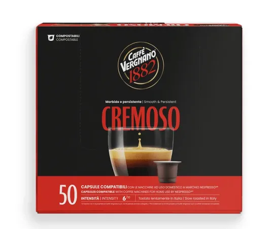 Κάψουλες Vergnano Cremoso 50τεμ. Συμβατές Nespresso | Nespresso Κάψουλες Συμβατές στο coffeetales