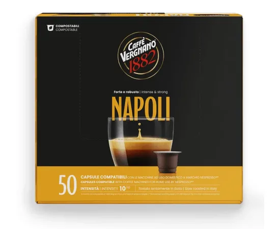 Κάψουλες Vergnano Napoli 50τεμ. Συμβατές Nespresso | Nespresso Κάψουλες Συμβατές στο coffeetales