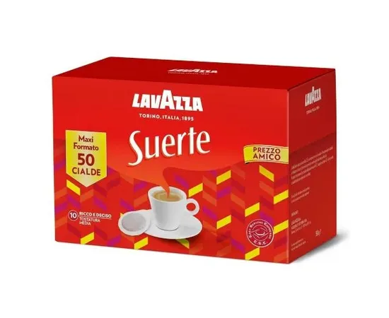 Ταμπλέτες Lavazza Suerte 50τεμ. | Ταμπλέτες Χάρτινες Espresso E.S.E. στο coffeetales